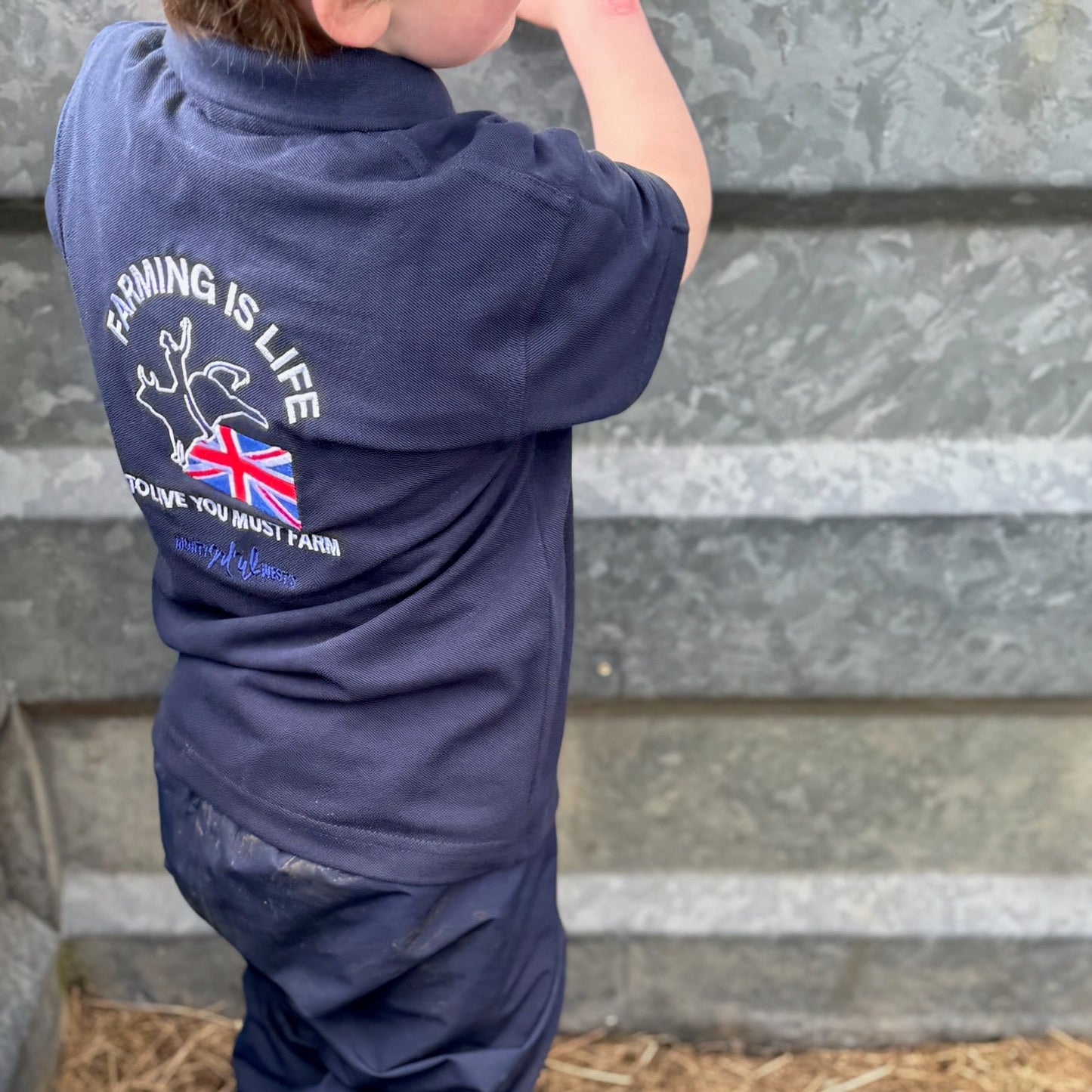 Boys Farming is Life Polo Shirt