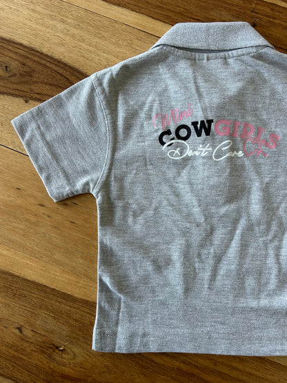 Mini Cowgirl Printed Polo Shirt