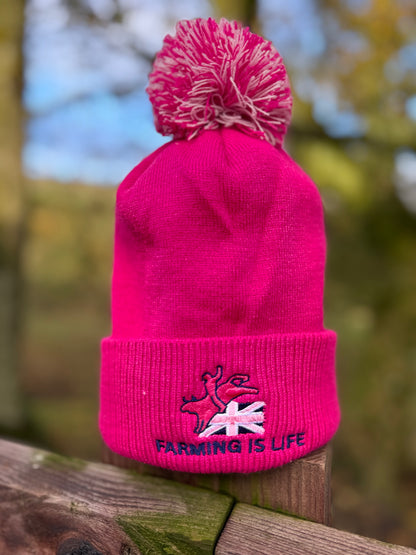Farming is Life Pom Pom Hat