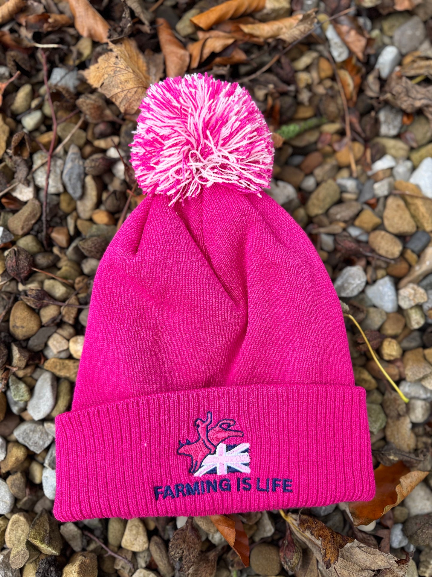 Farming is Life Pom Pom Hat