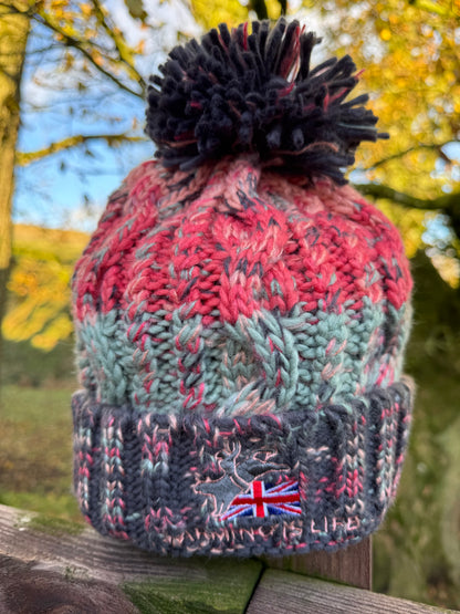 Chunky Pom Pom Hat