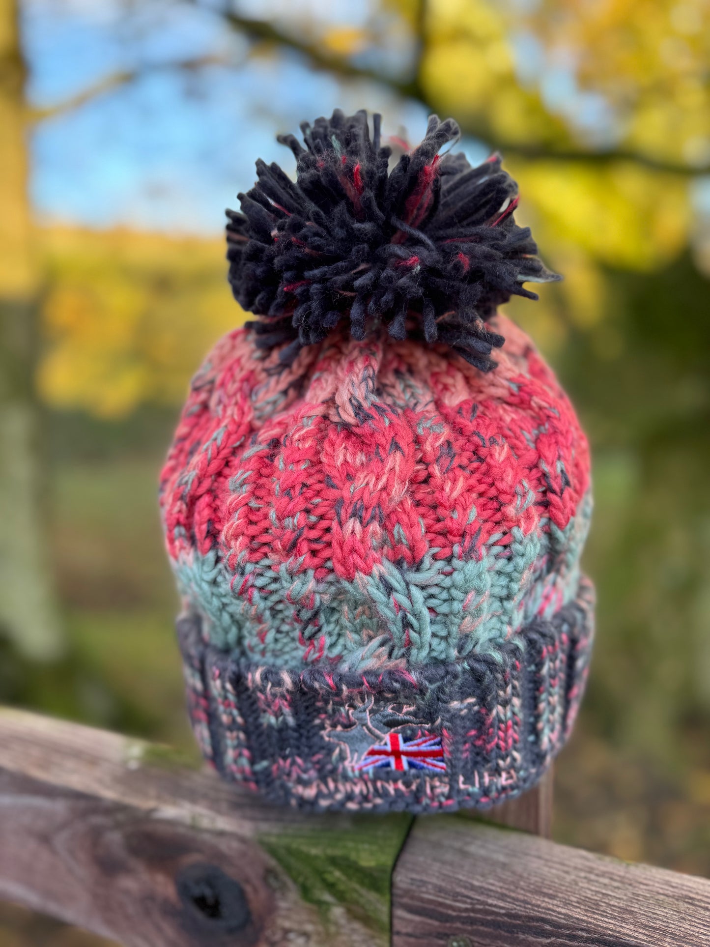 Chunky Pom Pom Hat