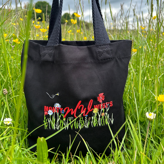 Wildflowers Mini Canvas Tote Bag