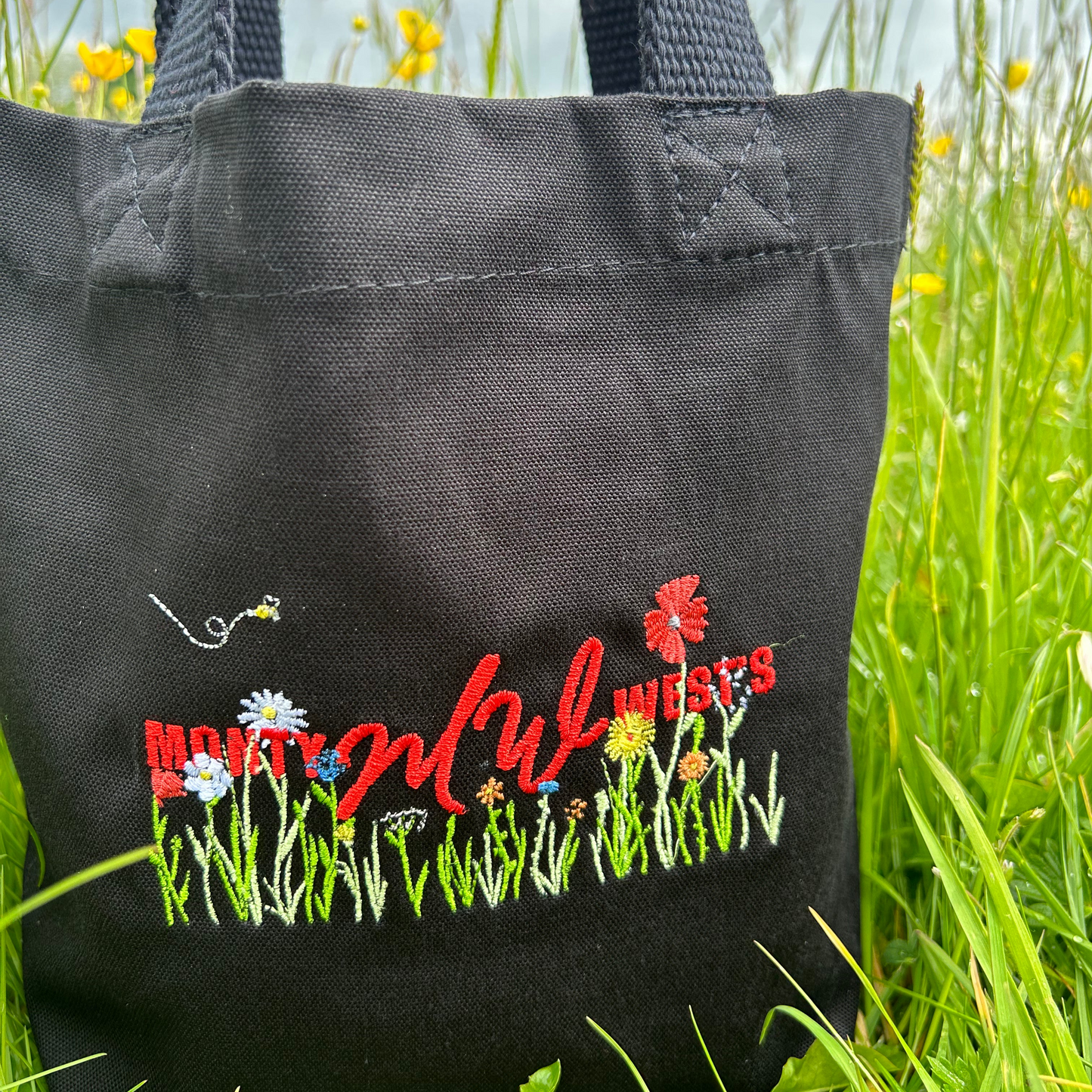 Wildflowers Mini Canvas Tote Bag