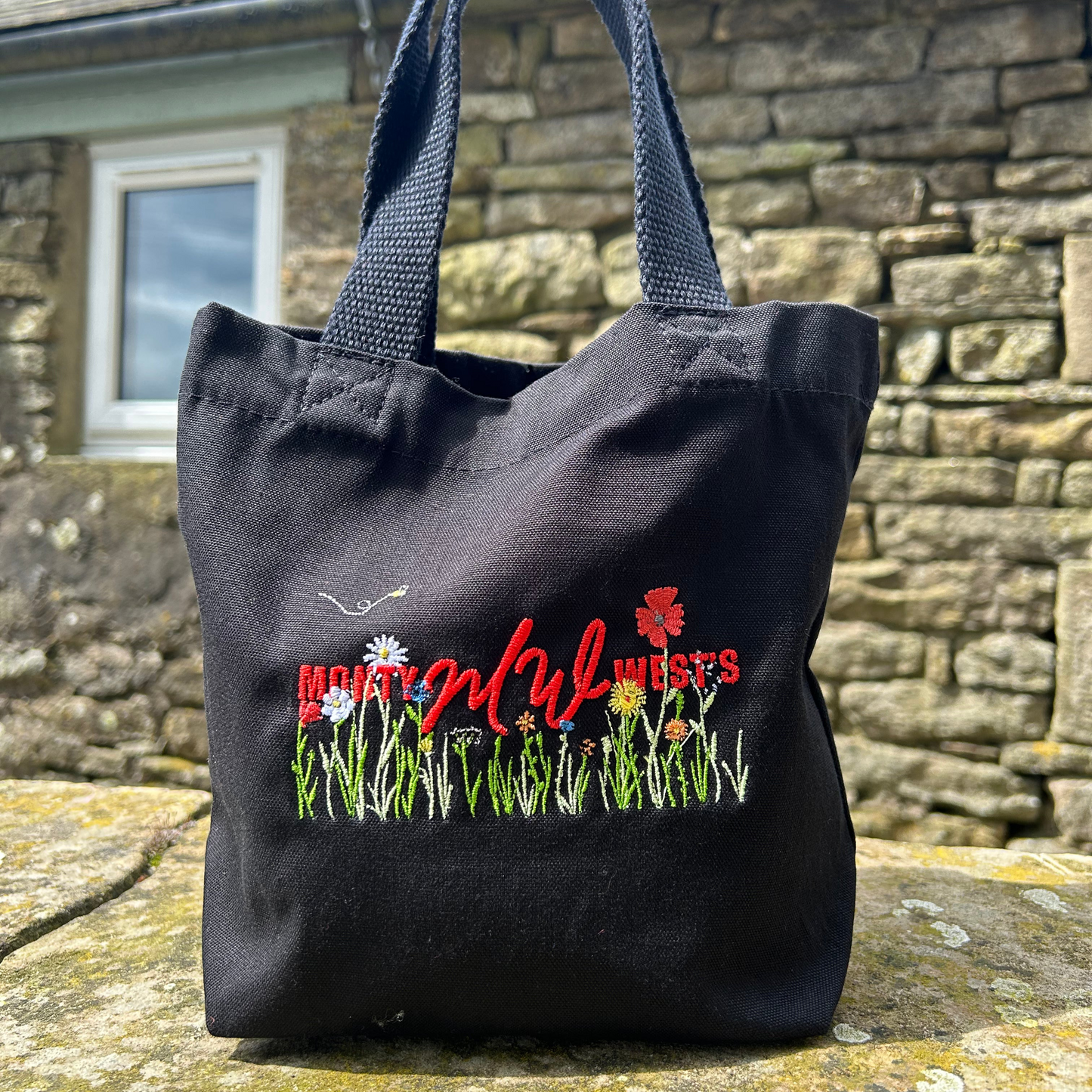 Wildflowers Mini Canvas Tote Bag