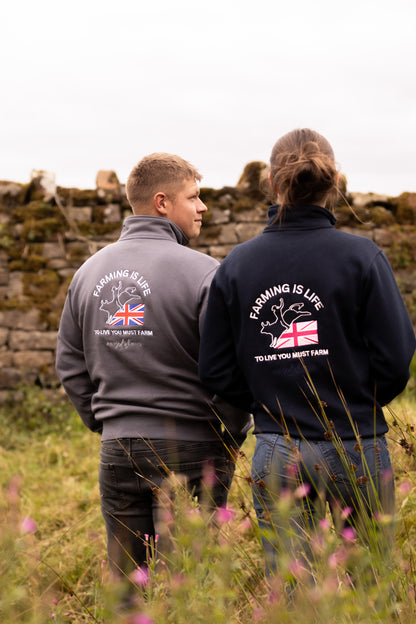 Farming is Life - MENS - Quarter Zip Sweatshirt