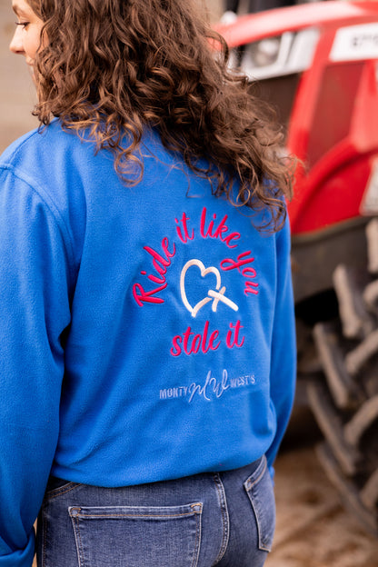 Ride it like you stole it - LADIES - Quarter Zip Fleece