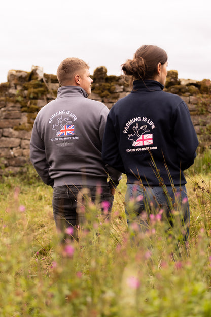 Farming is Life Mens Quarter Zip