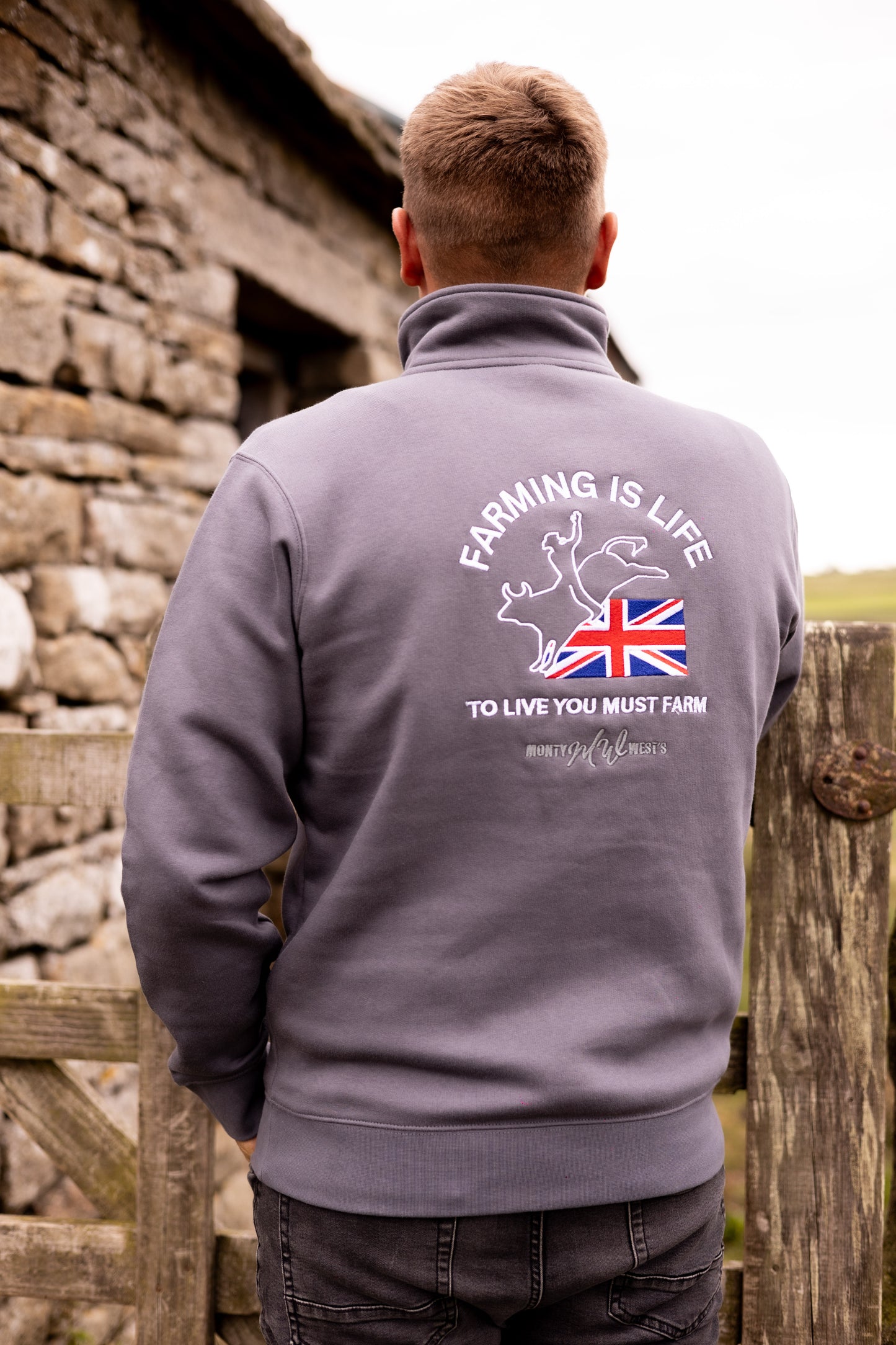 Farming is Life Mens Quarter Zip