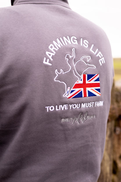 Farming is Life - MENS - Quarter Zip Sweatshirt